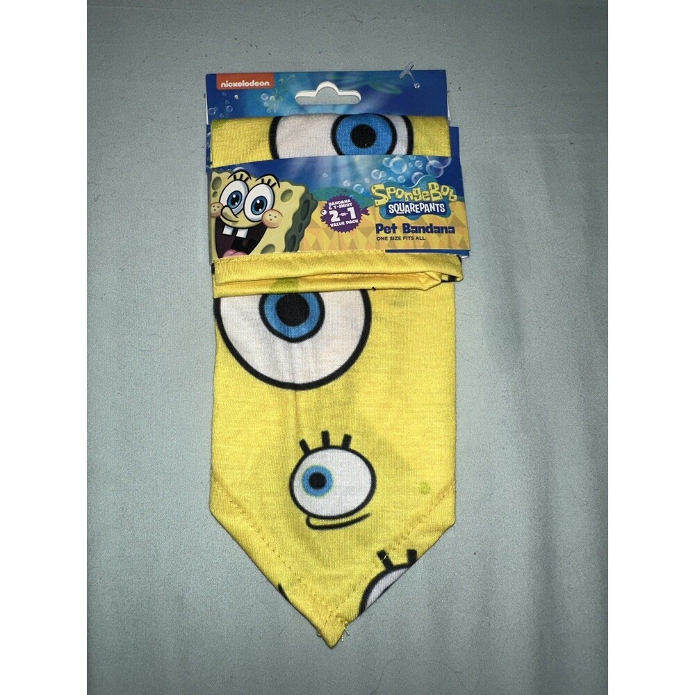 SpongeBob SquarePants Pet Bandana – Nickelodeon – One Size – (Bandana Only